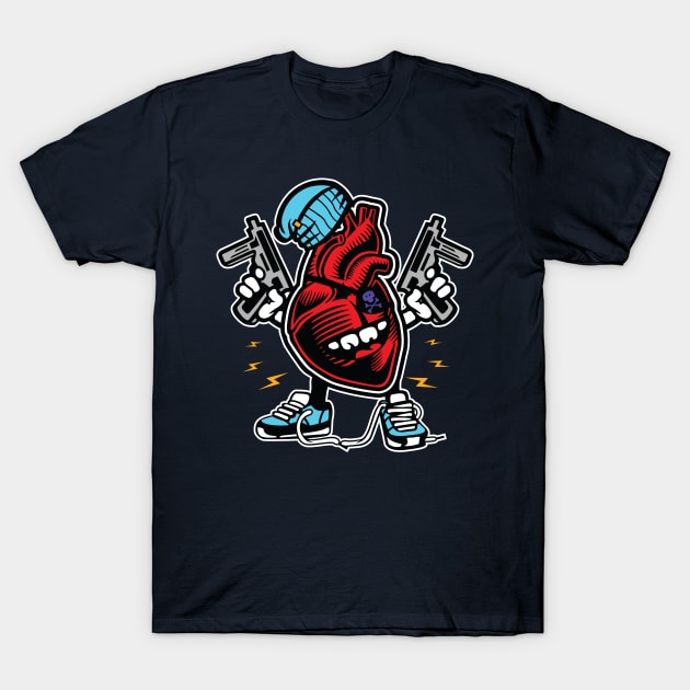 Heart Attacker T-Shirt by DesignFury